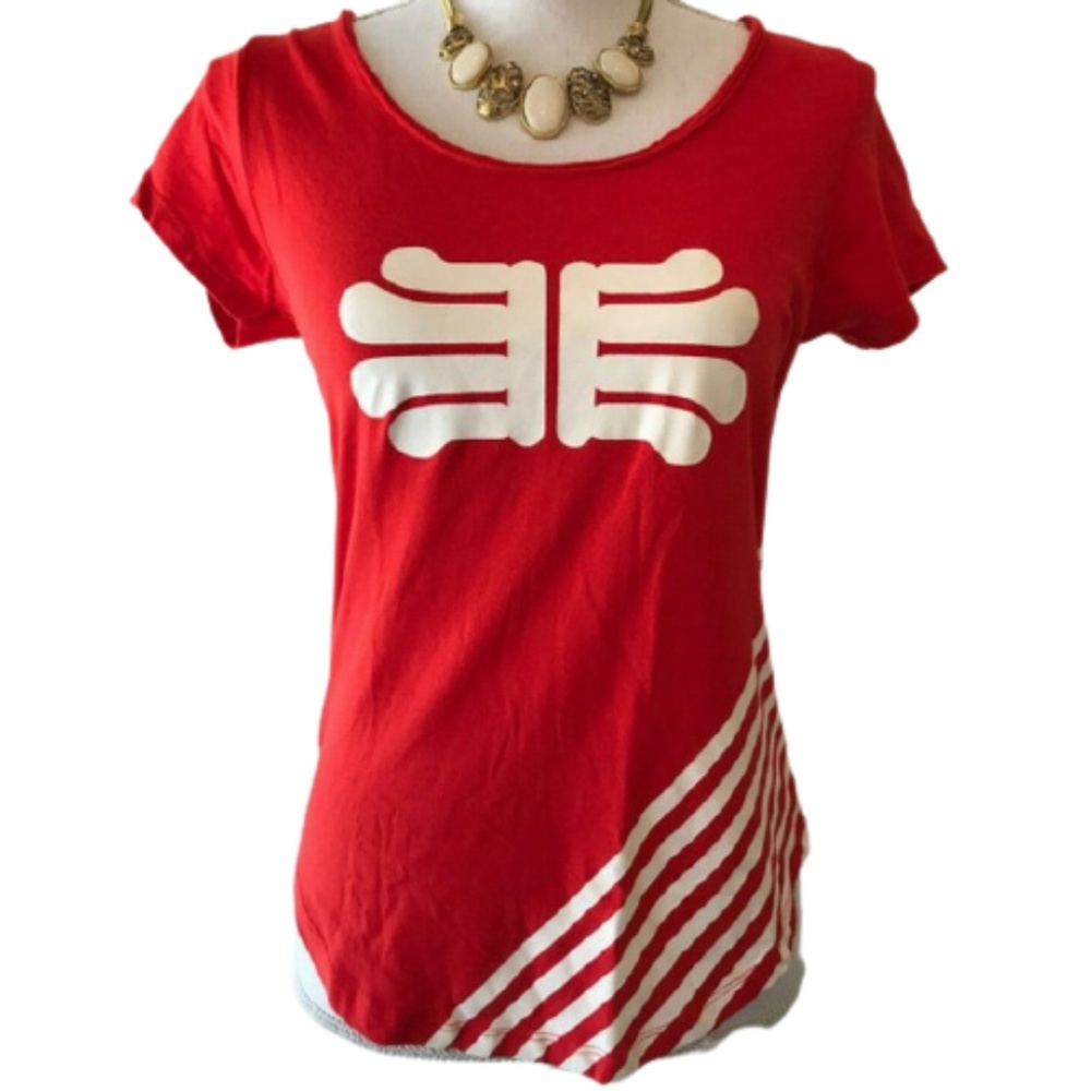 Fazer Marianne FINLAND candy women’s XS tee shirt red short sleeve paita